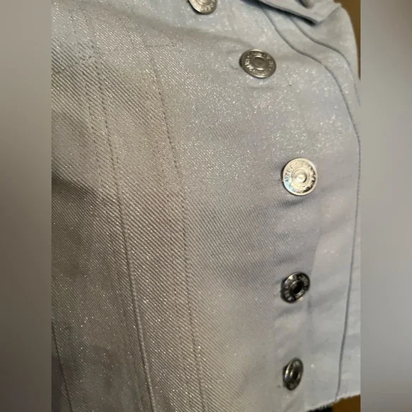 Zara Light Denim Button Up Tube Top New - Picture 7 of 12